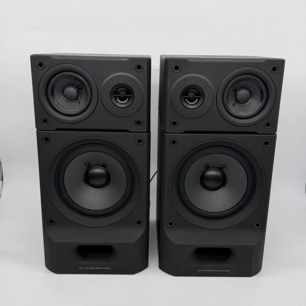 Sony SS-H3600 Dual Enclosure Speaker System 60W 6 Ohm Black Bookshelf Pair